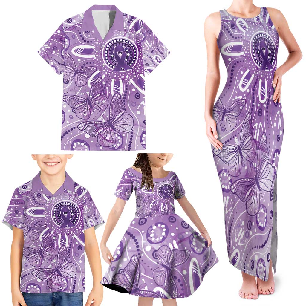 Australia Epilepsy Awareness Indigenous Family Matching Tank Maxi Dress and Hawaiian Shirt Butterfly Aboriginal Art - Aussie Hoodie