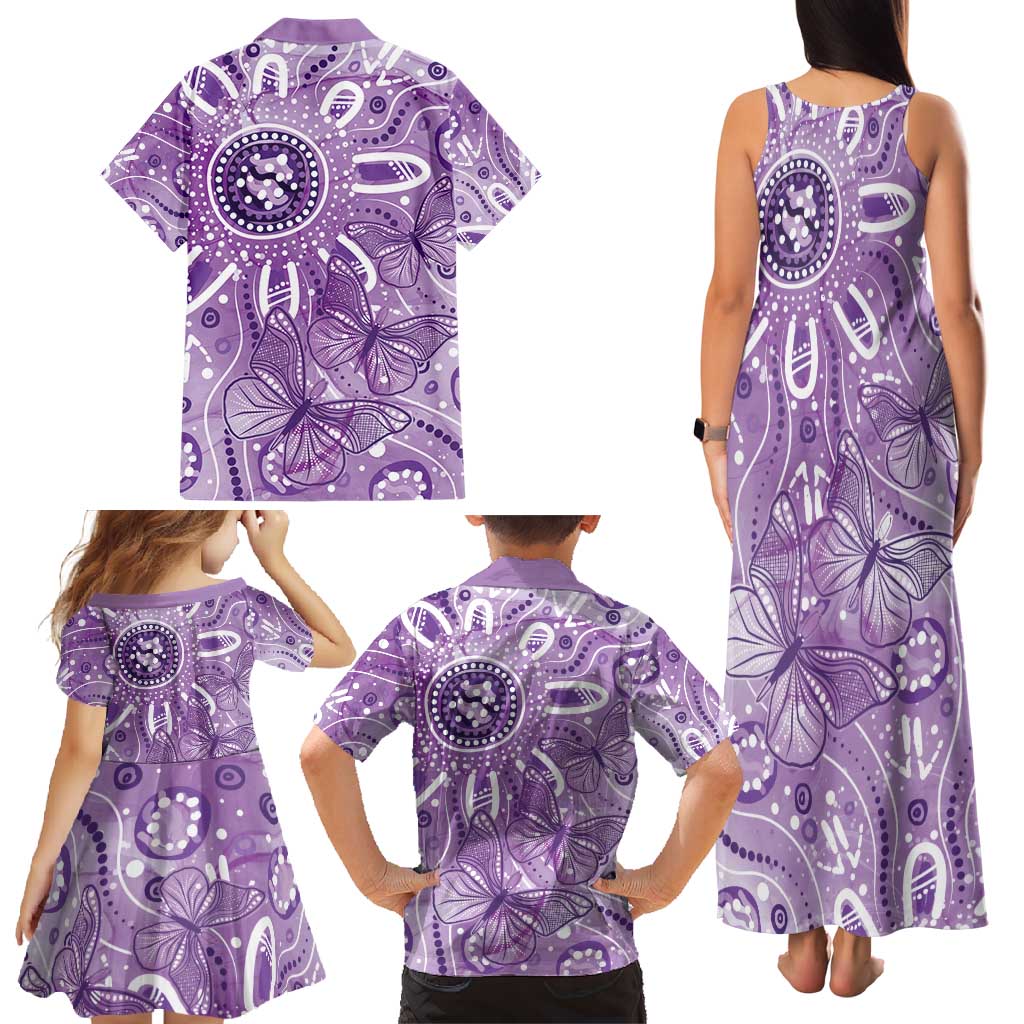 Australia Epilepsy Awareness Indigenous Family Matching Tank Maxi Dress and Hawaiian Shirt Butterfly Aboriginal Art - Aussie Hoodie