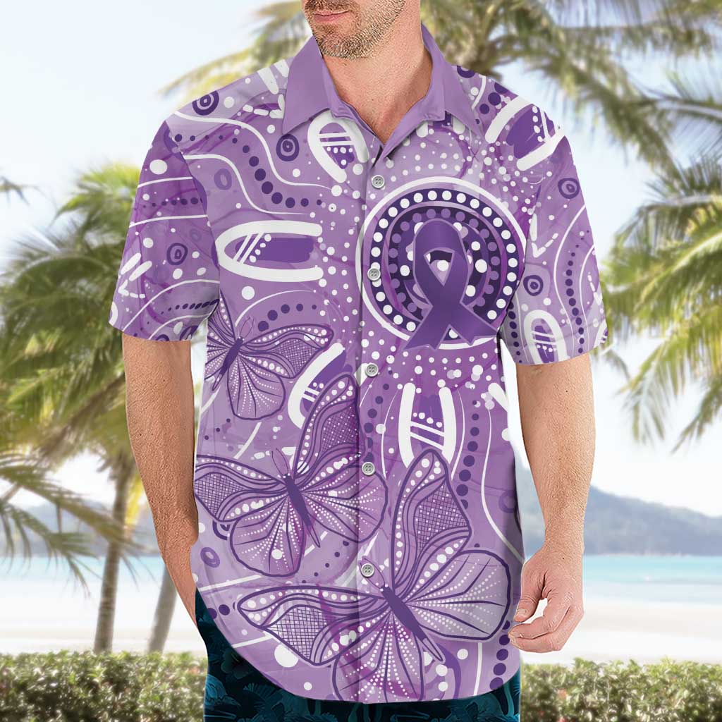 Australia Epilepsy Awareness Indigenous Hawaiian Shirt Butterfly Aboriginal Art - Aussie Hoodie