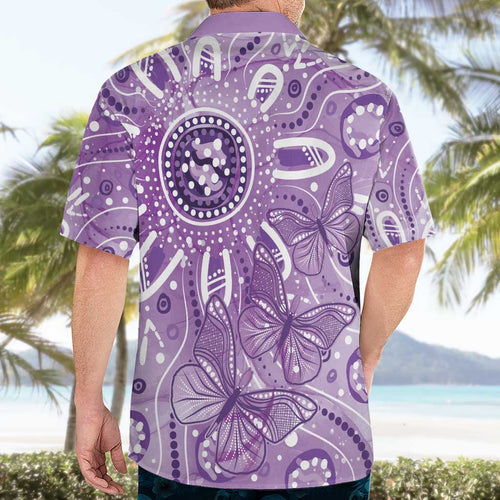 Australia Epilepsy Awareness Indigenous Hawaiian Shirt Butterfly Aboriginal Art - Aussie Hoodie