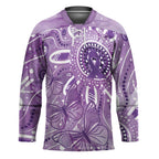 Australia Epilepsy Awareness Indigenous Hockey Jersey Butterfly Aboriginal Art - Aussie Hoodie