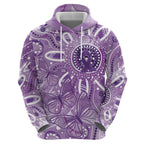 Australia Epilepsy Awareness Indigenous Hoodie Butterfly Aboriginal Art - Aussie Hoodie