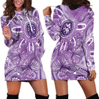 Australia Epilepsy Awareness Indigenous Hoodie Dress Butterfly Aboriginal Art - Aussie Hoodie