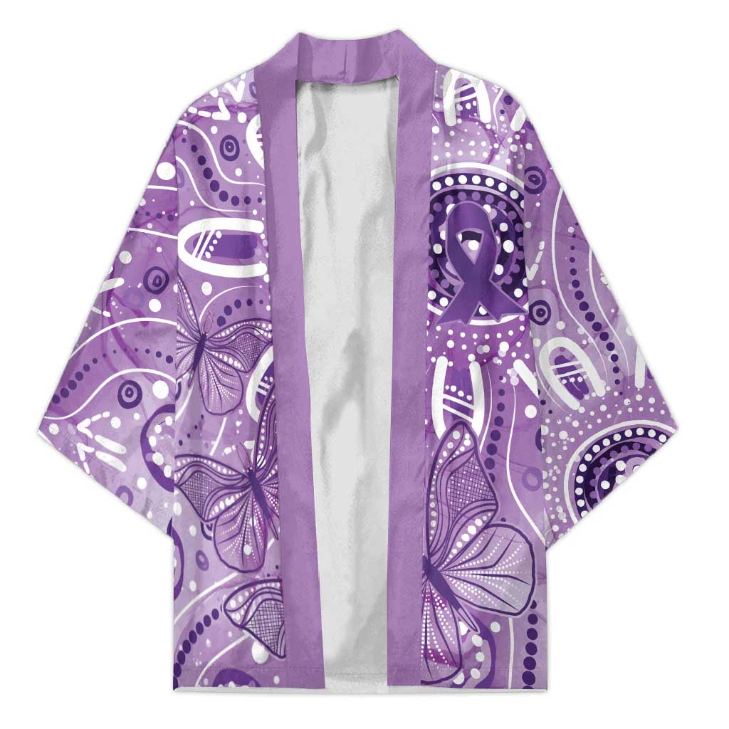 Australia Epilepsy Awareness Indigenous Kimono Butterfly Aboriginal Art - Aussie Hoodie