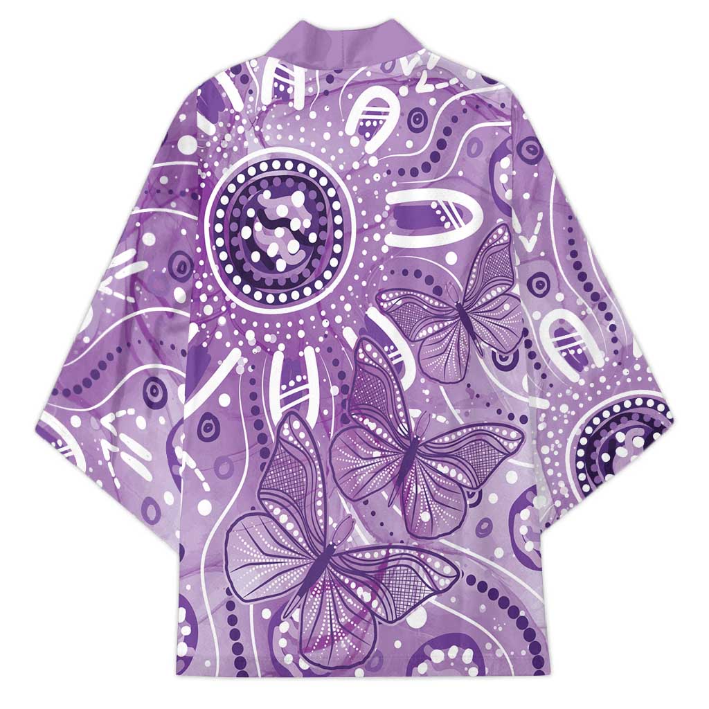 Australia Epilepsy Awareness Indigenous Kimono Butterfly Aboriginal Art - Aussie Hoodie