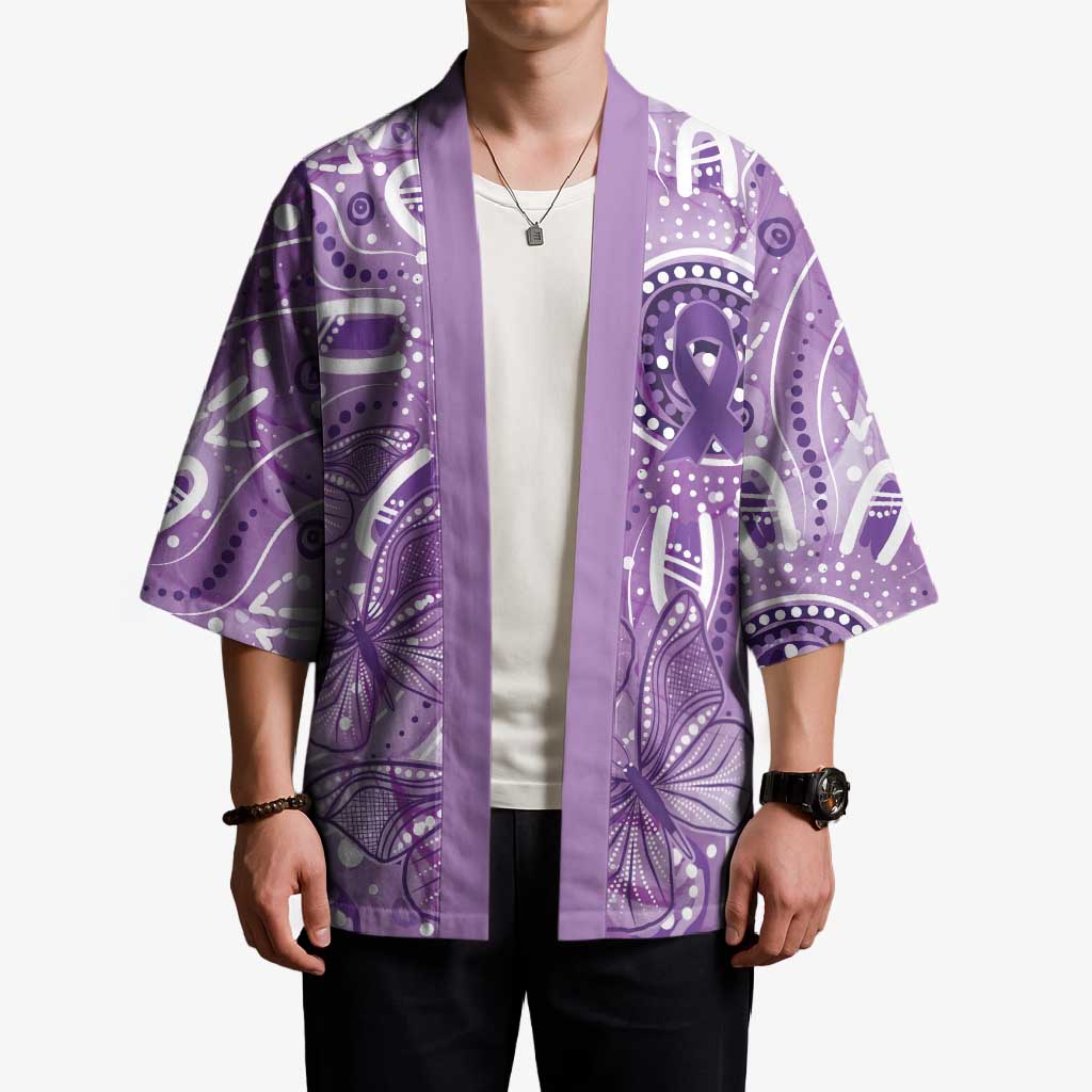 Australia Epilepsy Awareness Indigenous Kimono Butterfly Aboriginal Art - Aussie Hoodie