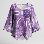 Australia Epilepsy Awareness Indigenous Kimono Sleeve Blouse Butterfly Aboriginal Art - Aussie Hoodie