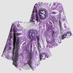 Australia Epilepsy Awareness Indigenous Kimono Sleeve Blouse Butterfly Aboriginal Art - Aussie Hoodie