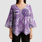 Australia Epilepsy Awareness Indigenous Kimono Sleeve Blouse Butterfly Aboriginal Art - Aussie Hoodie