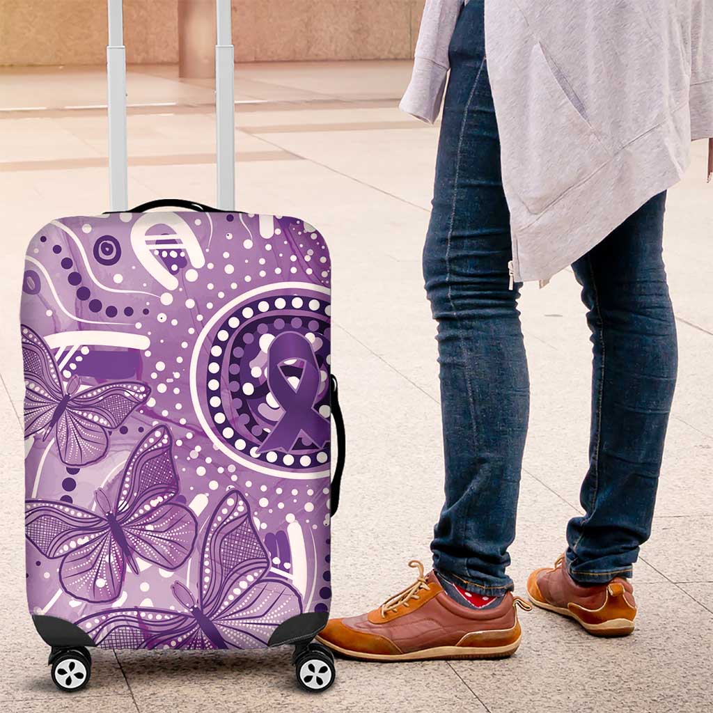 Australia Epilepsy Awareness Indigenous Luggage Cover Butterfly Aboriginal Art - Aussie Hoodie