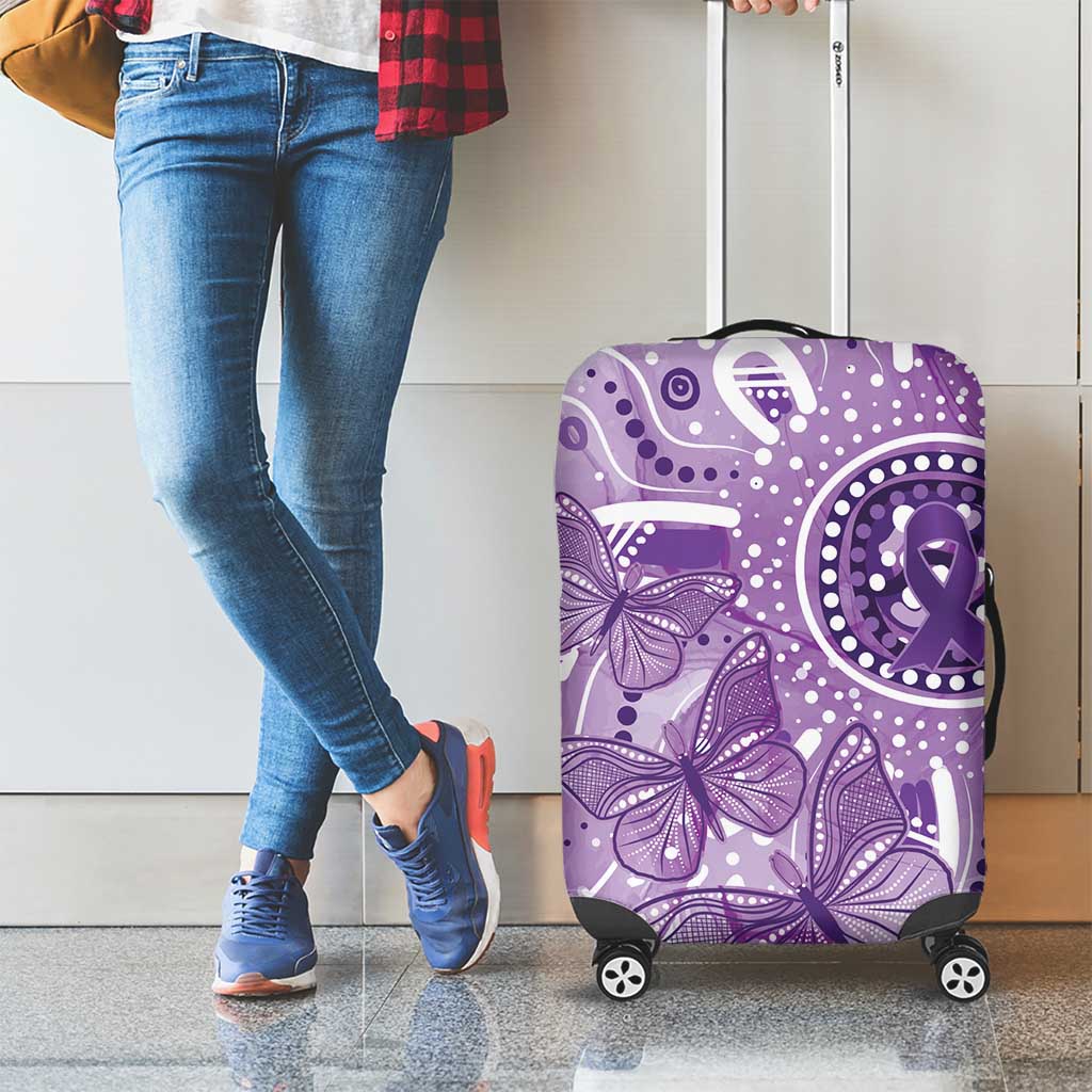 Australia Epilepsy Awareness Indigenous Luggage Cover Butterfly Aboriginal Art - Aussie Hoodie
