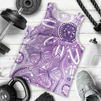 Australia Epilepsy Awareness Indigenous Men Tank Top Butterfly Aboriginal Art - Aussie Hoodie