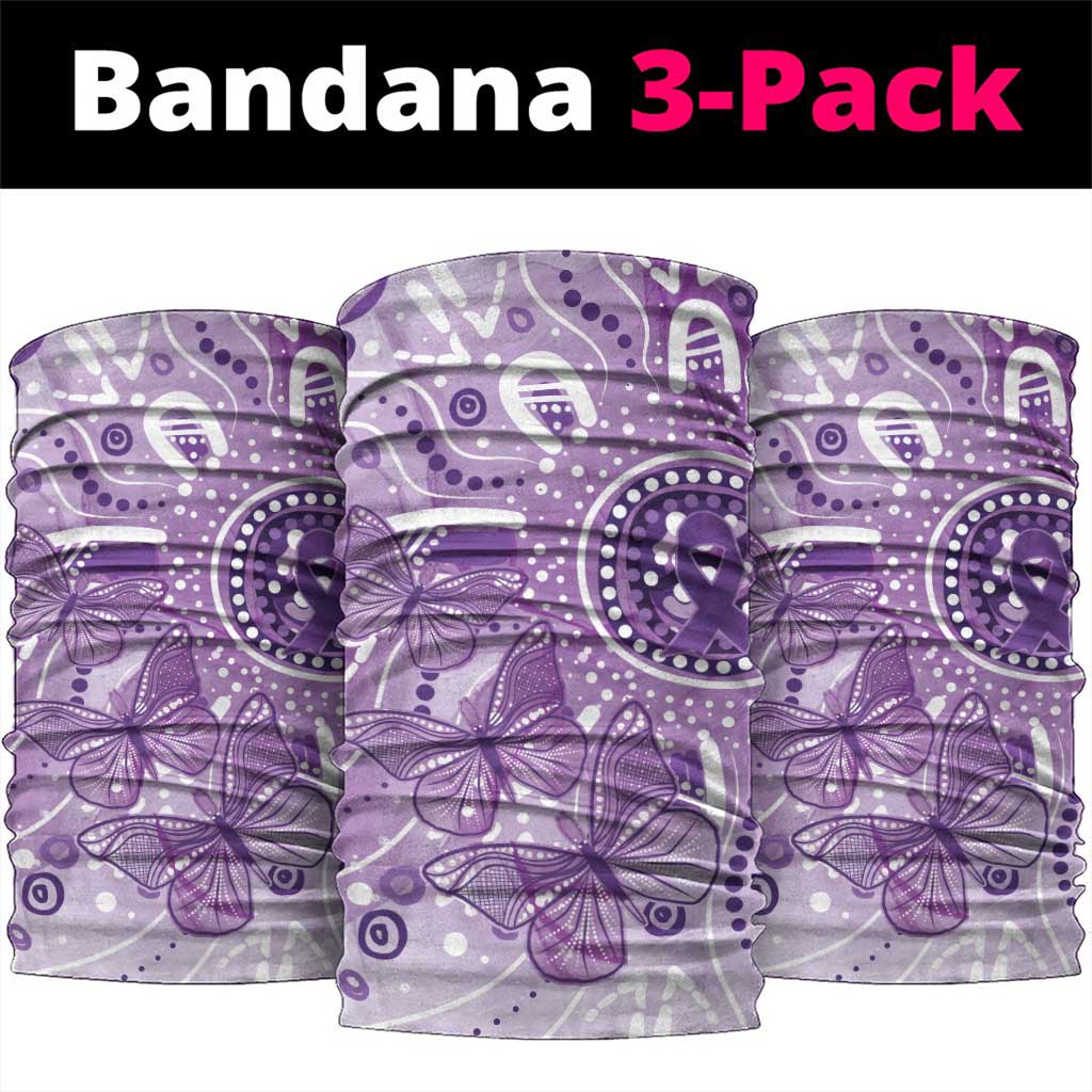 Australia Epilepsy Awareness Indigenous Neck Gaiter Butterfly Aboriginal Art - Aussie Hoodie