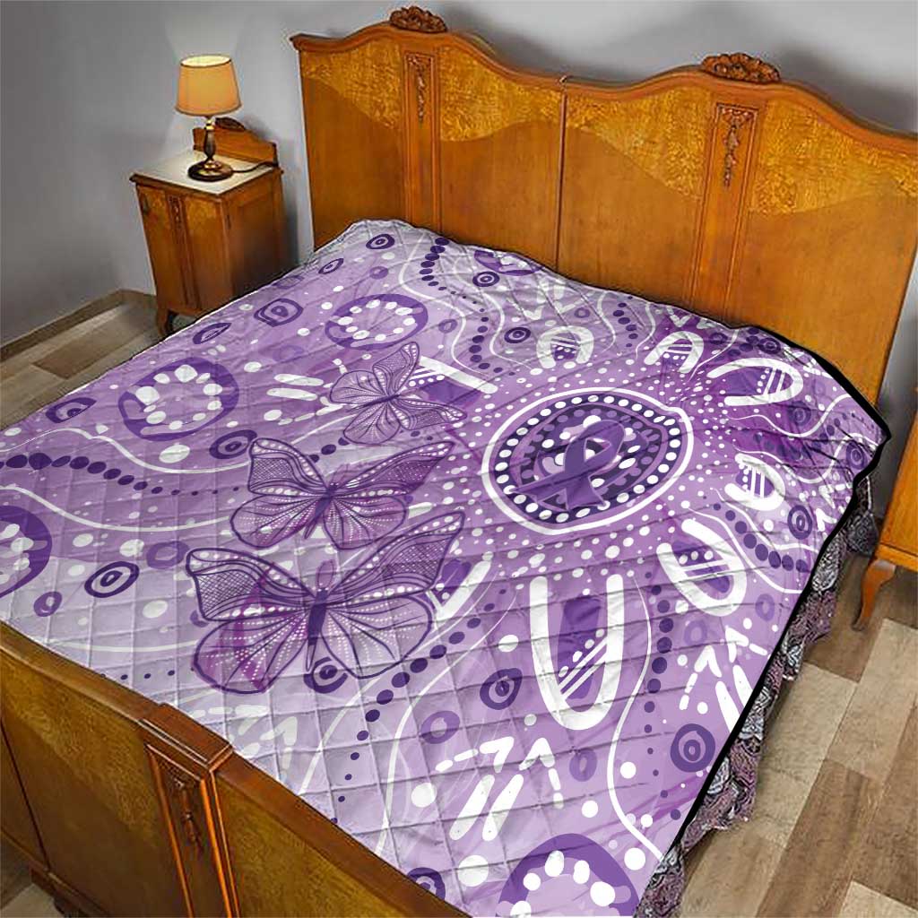 Australia Epilepsy Awareness Indigenous Quilt Butterfly Aboriginal Art - Aussie Hoodie