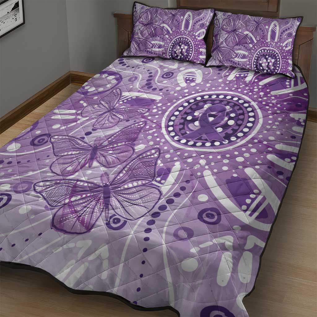Australia Epilepsy Awareness Indigenous Quilt Bed Set Butterfly Aboriginal Art - Aussie Hoodie