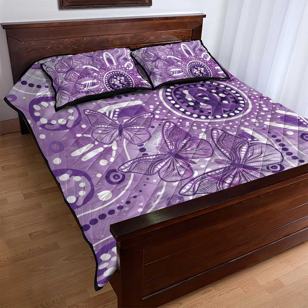 Australia Epilepsy Awareness Indigenous Quilt Bed Set Butterfly Aboriginal Art - Aussie Hoodie