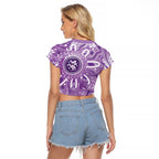 Australia Epilepsy Awareness Indigenous Raglan Cropped T Shirt Butterfly Aboriginal Art - Aussie Hoodie