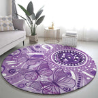 Australia Epilepsy Awareness Indigenous Round Carpet Butterfly Aboriginal Art - Aussie Hoodie