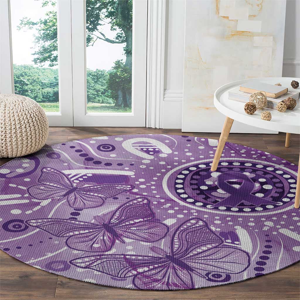 Australia Epilepsy Awareness Indigenous Round Carpet Butterfly Aboriginal Art - Aussie Hoodie