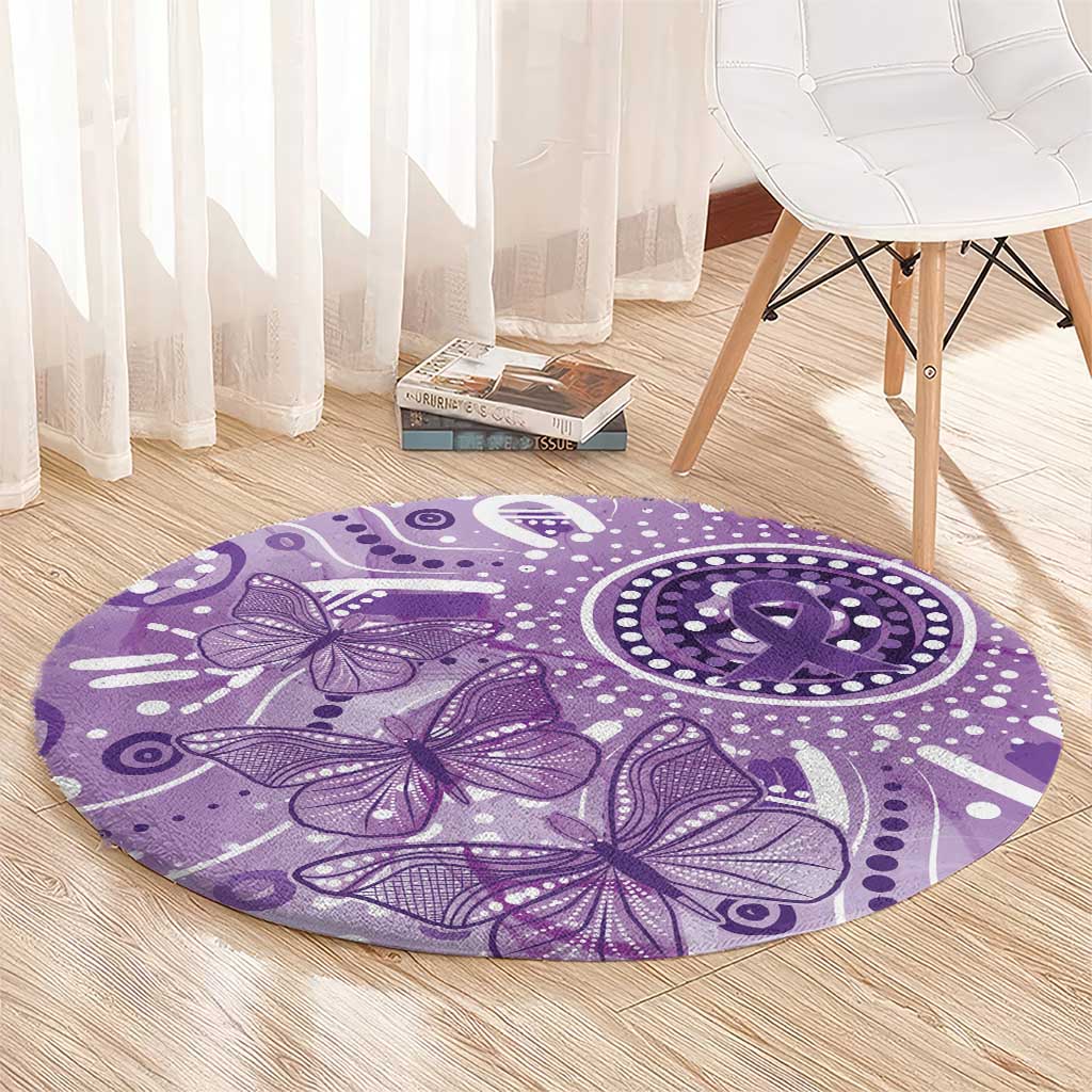 Australia Epilepsy Awareness Indigenous Round Carpet Butterfly Aboriginal Art - Aussie Hoodie