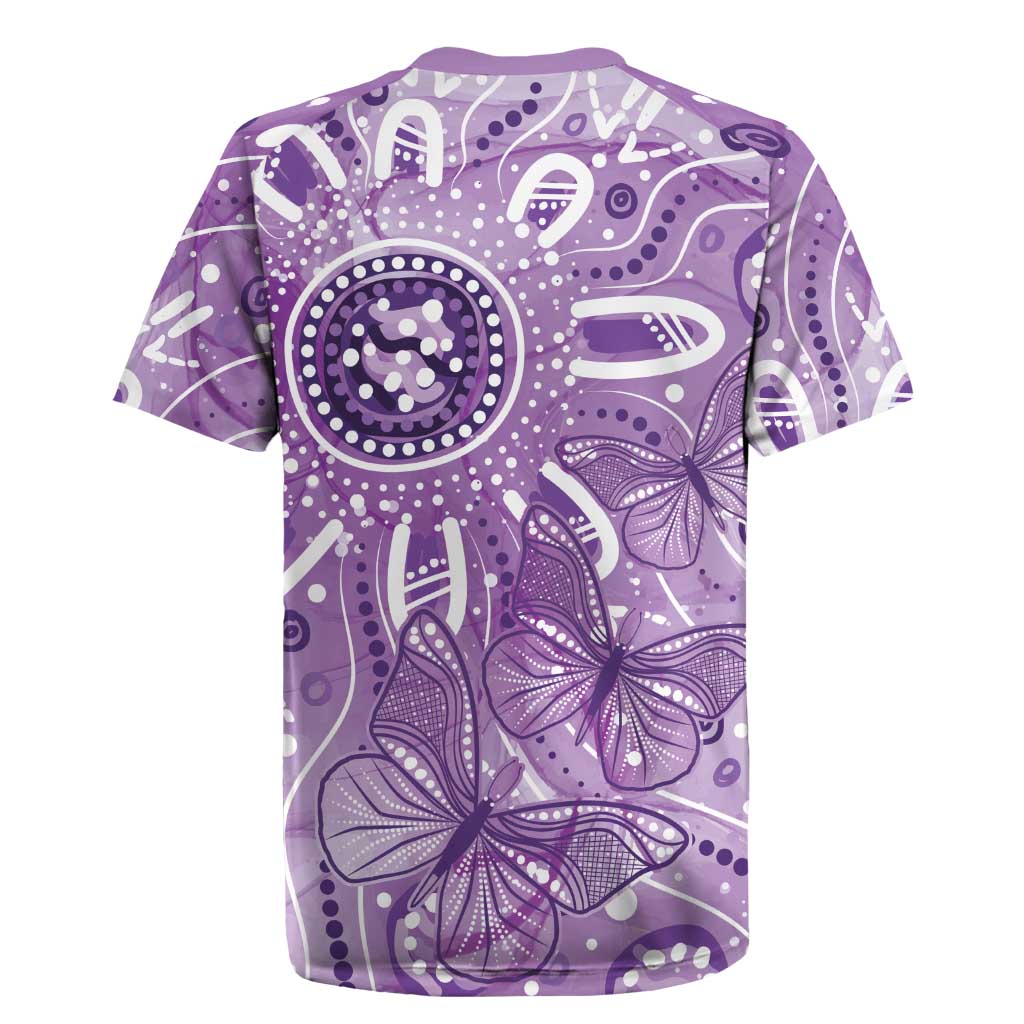 Australia Epilepsy Awareness Indigenous Rugby Jersey Butterfly Aboriginal Art - Aussie Hoodie