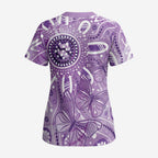 Australia Epilepsy Awareness Indigenous Scrub Top Butterfly Aboriginal Art - Aussie Hoodie