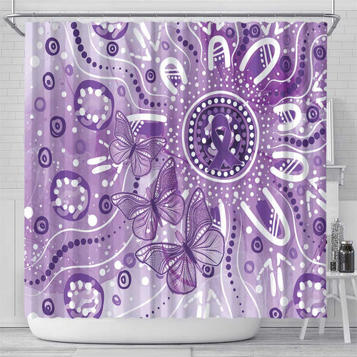 Australia Epilepsy Awareness Indigenous Shower Curtain Butterfly Aboriginal Art - Aussie Hoodie