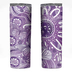 Australia Epilepsy Awareness Indigenous Skinny Tumbler Butterfly Aboriginal Art - Aussie Hoodie
