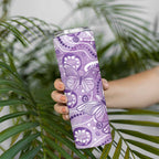 Australia Epilepsy Awareness Indigenous Skinny Tumbler Butterfly Aboriginal Art - Aussie Hoodie