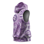 Australia Epilepsy Awareness Indigenous Sleeveless Hoodie Butterfly Aboriginal Art - Aussie Hoodie