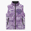 Australia Epilepsy Awareness Indigenous Sleeveless Puffer Jacket Butterfly Aboriginal Art - Aussie Hoodie