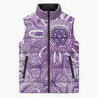 Australia Epilepsy Awareness Indigenous Sleeveless Puffer Jacket Butterfly Aboriginal Art - Aussie Hoodie
