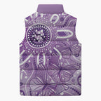 Australia Epilepsy Awareness Indigenous Sleeveless Puffer Jacket Butterfly Aboriginal Art - Aussie Hoodie