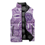 Australia Epilepsy Awareness Indigenous Sleeveless Puffer Jacket Butterfly Aboriginal Art - Aussie Hoodie