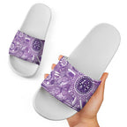 Australia Epilepsy Awareness Indigenous Slide Sandals Butterfly Aboriginal Art - Aussie Hoodie