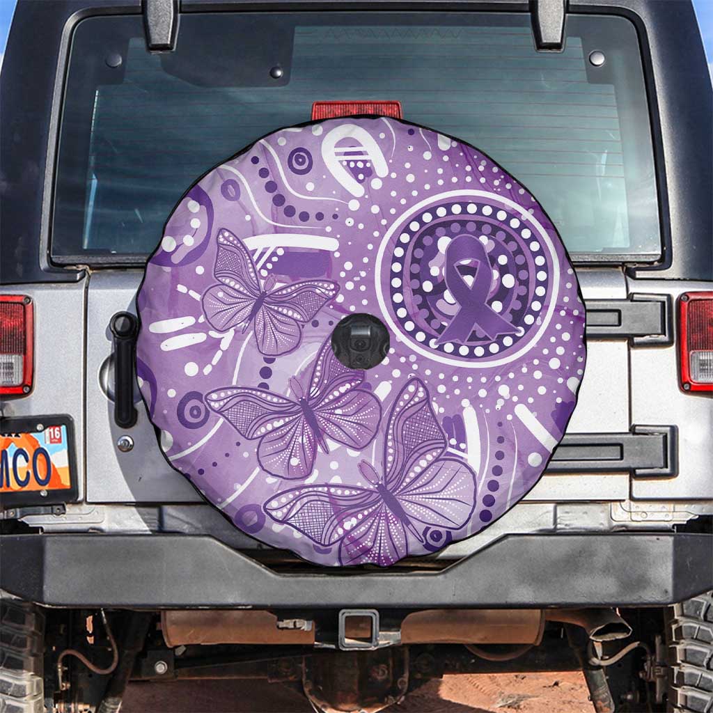 Australia Epilepsy Awareness Indigenous Spare Tire Cover Butterfly Aboriginal Art - Aussie Hoodie