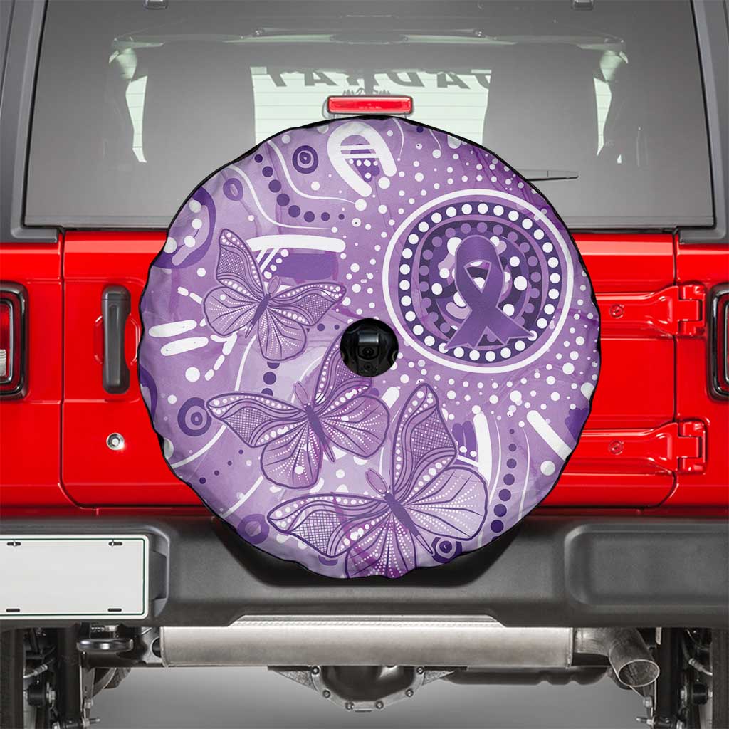 Australia Epilepsy Awareness Indigenous Spare Tire Cover Butterfly Aboriginal Art - Aussie Hoodie