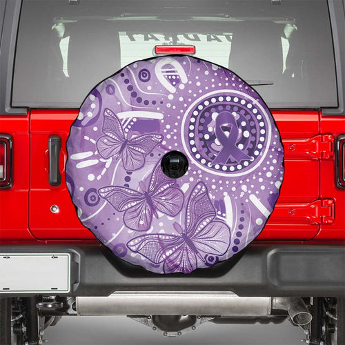 Australia Epilepsy Awareness Indigenous Spare Tire Cover Butterfly Aboriginal Art - Aussie Hoodie