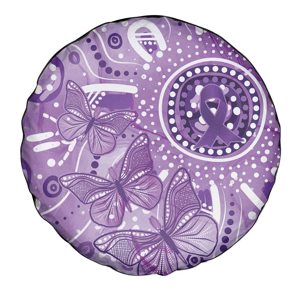 Australia Epilepsy Awareness Indigenous Spare Tire Cover Butterfly Aboriginal Art - Aussie Hoodie