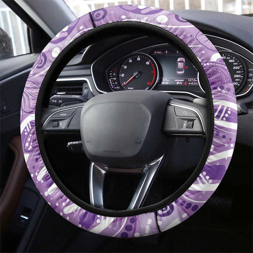 Australia Epilepsy Awareness Indigenous Steering Wheel Cover Butterfly Aboriginal Art - Aussie Hoodie