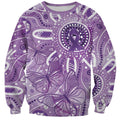 Australia Epilepsy Awareness Indigenous Sweatshirt Butterfly Aboriginal Art - Aussie Hoodie