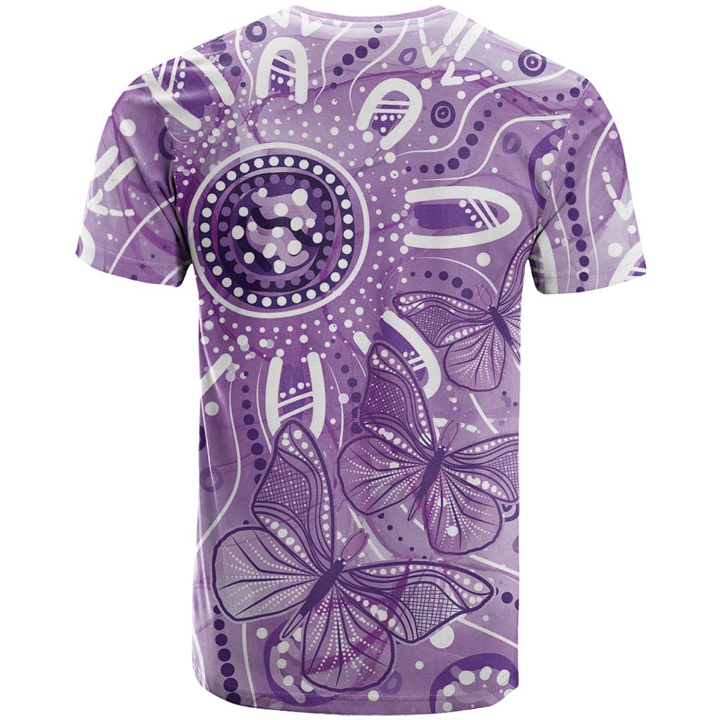 Australia Epilepsy Awareness Indigenous T Shirt Butterfly Aboriginal Art - Aussie Hoodie