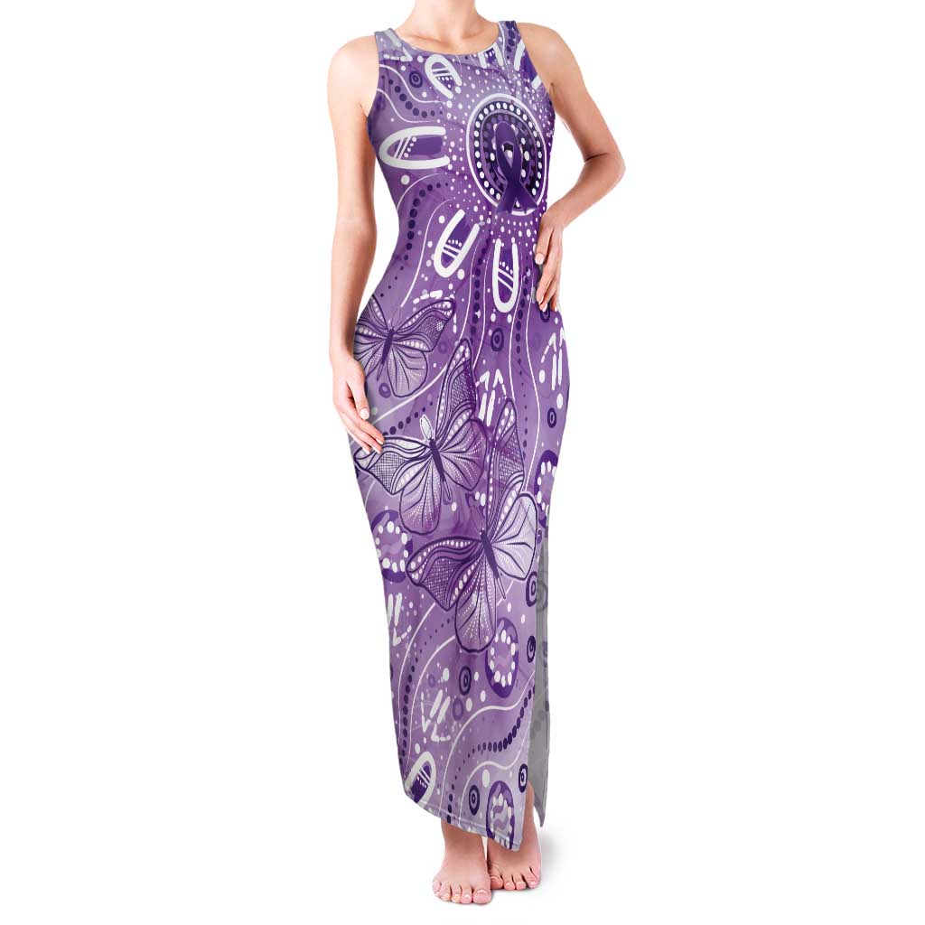 Australia Epilepsy Awareness Indigenous Tank Maxi Dress Butterfly Aboriginal Art - Aussie Hoodie
