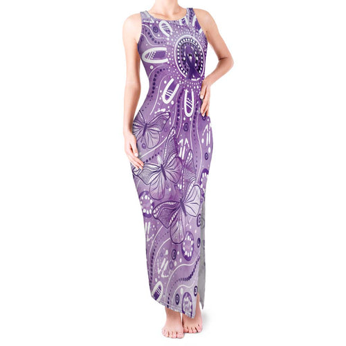 Australia Epilepsy Awareness Indigenous Tank Maxi Dress Butterfly Aboriginal Art - Aussie Hoodie
