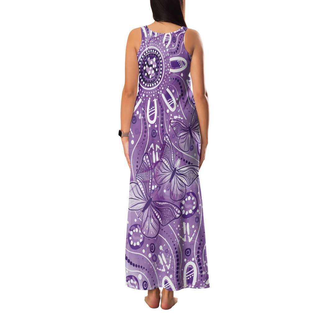 Australia Epilepsy Awareness Indigenous Tank Maxi Dress Butterfly Aboriginal Art - Aussie Hoodie