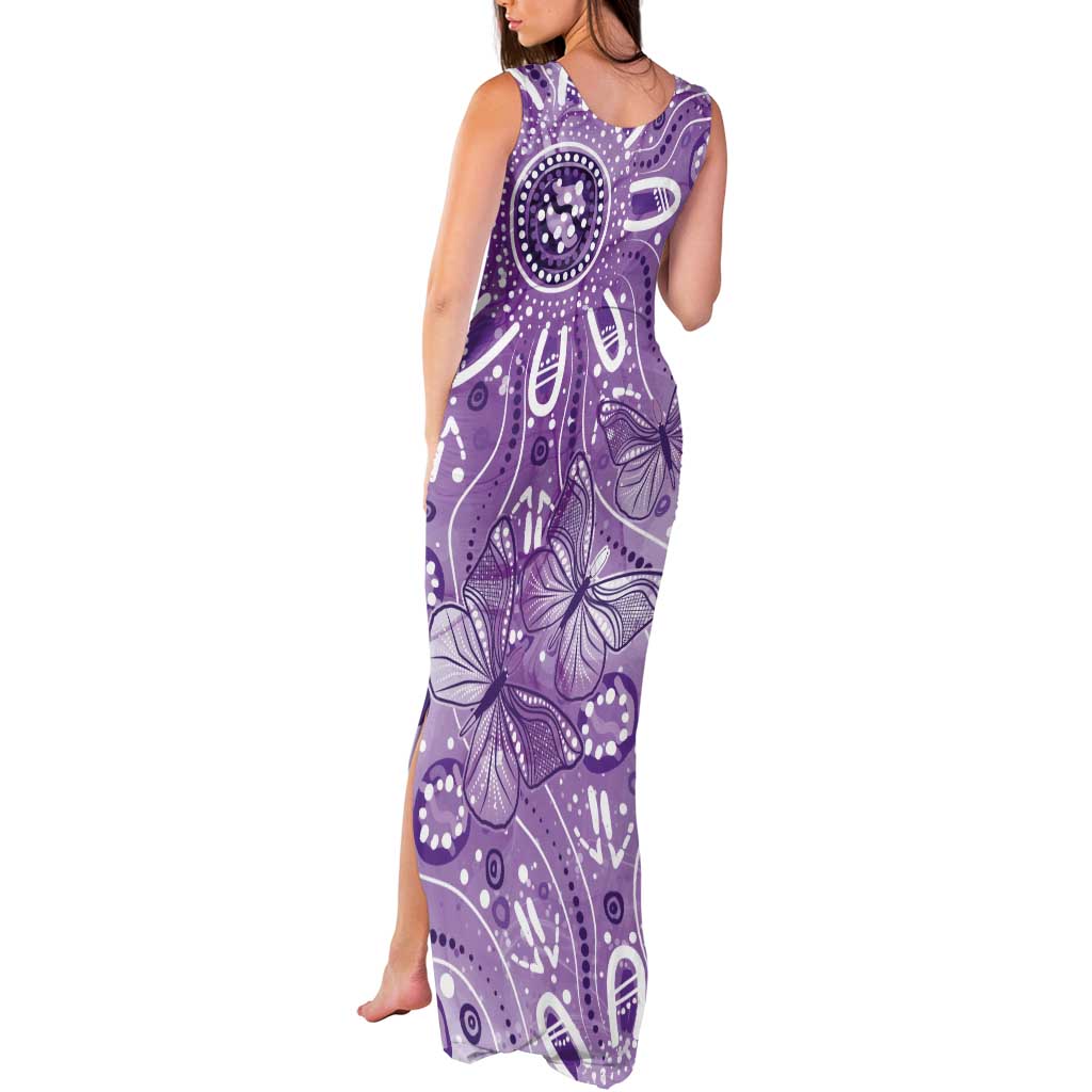 Australia Epilepsy Awareness Indigenous Tank Maxi Dress Butterfly Aboriginal Art - Aussie Hoodie