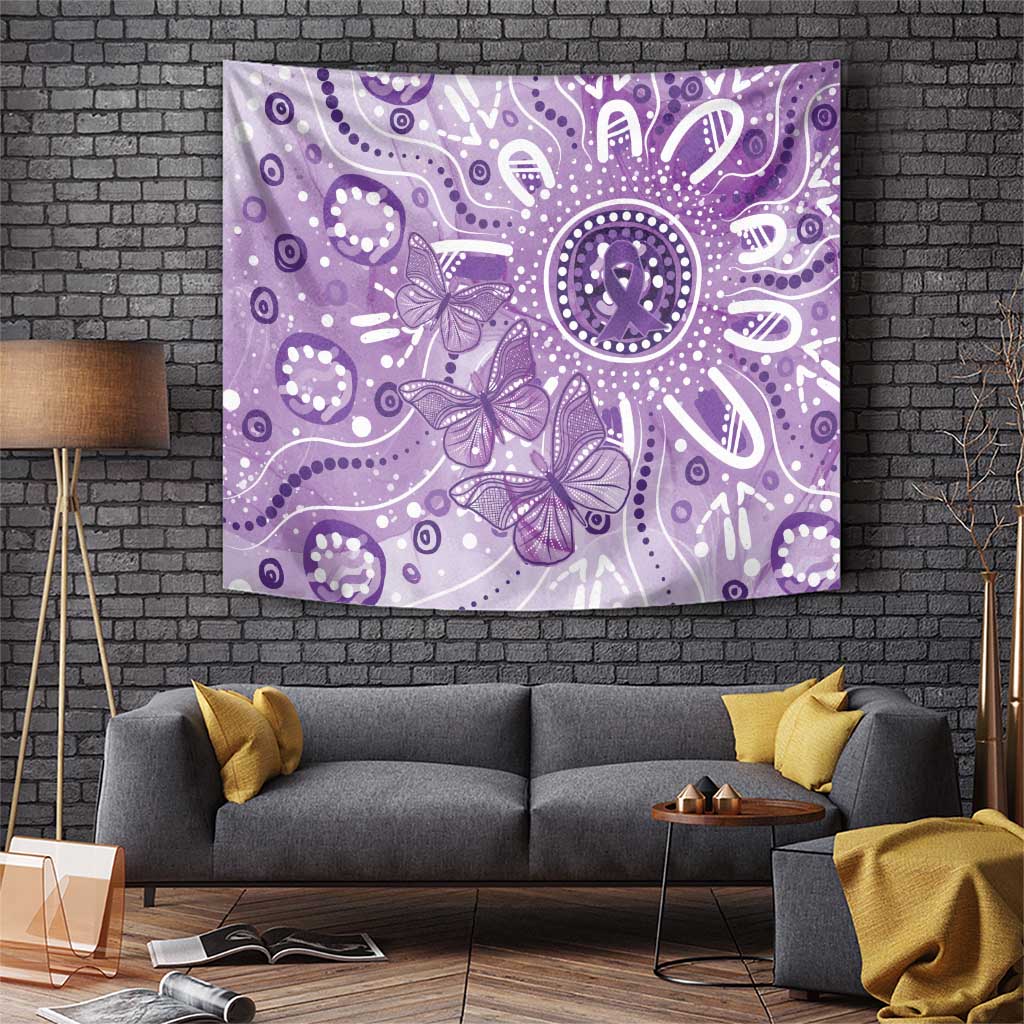 Australia Epilepsy Awareness Indigenous Tapestry Butterfly Aboriginal Art - Aussie Hoodie