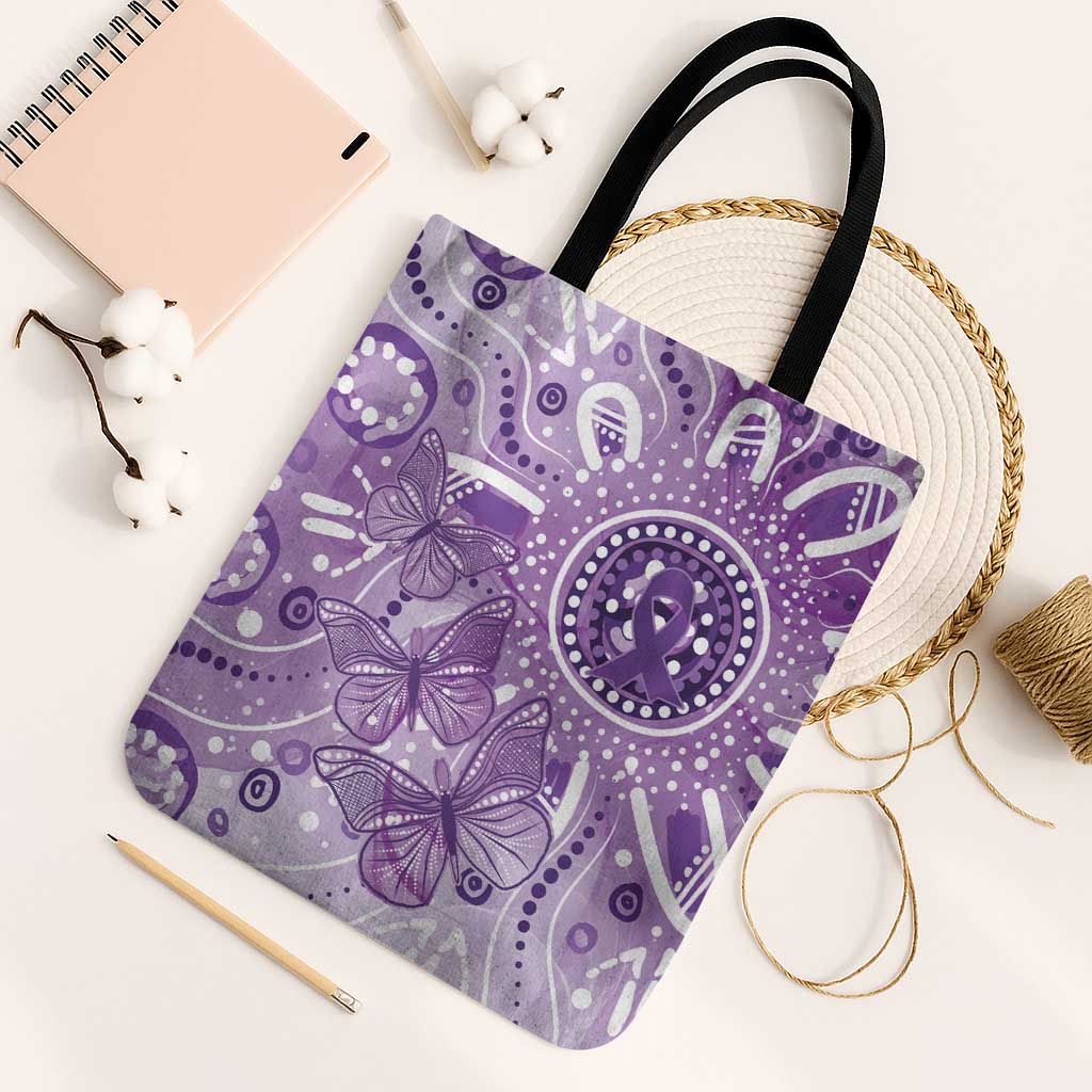 Australia Epilepsy Awareness Indigenous Tote Bag Butterfly Aboriginal Art - Aussie Hoodie