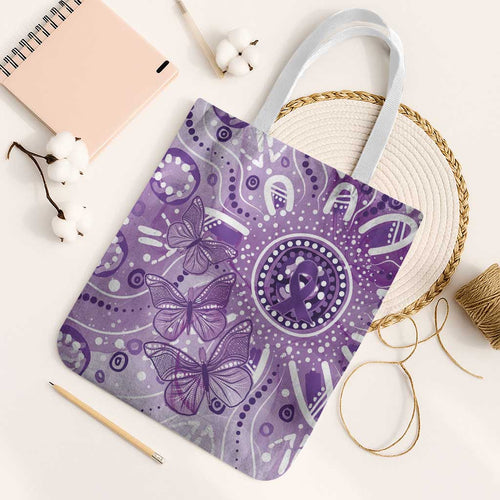 Australia Epilepsy Awareness Indigenous Tote Bag Butterfly Aboriginal Art - Aussie Hoodie