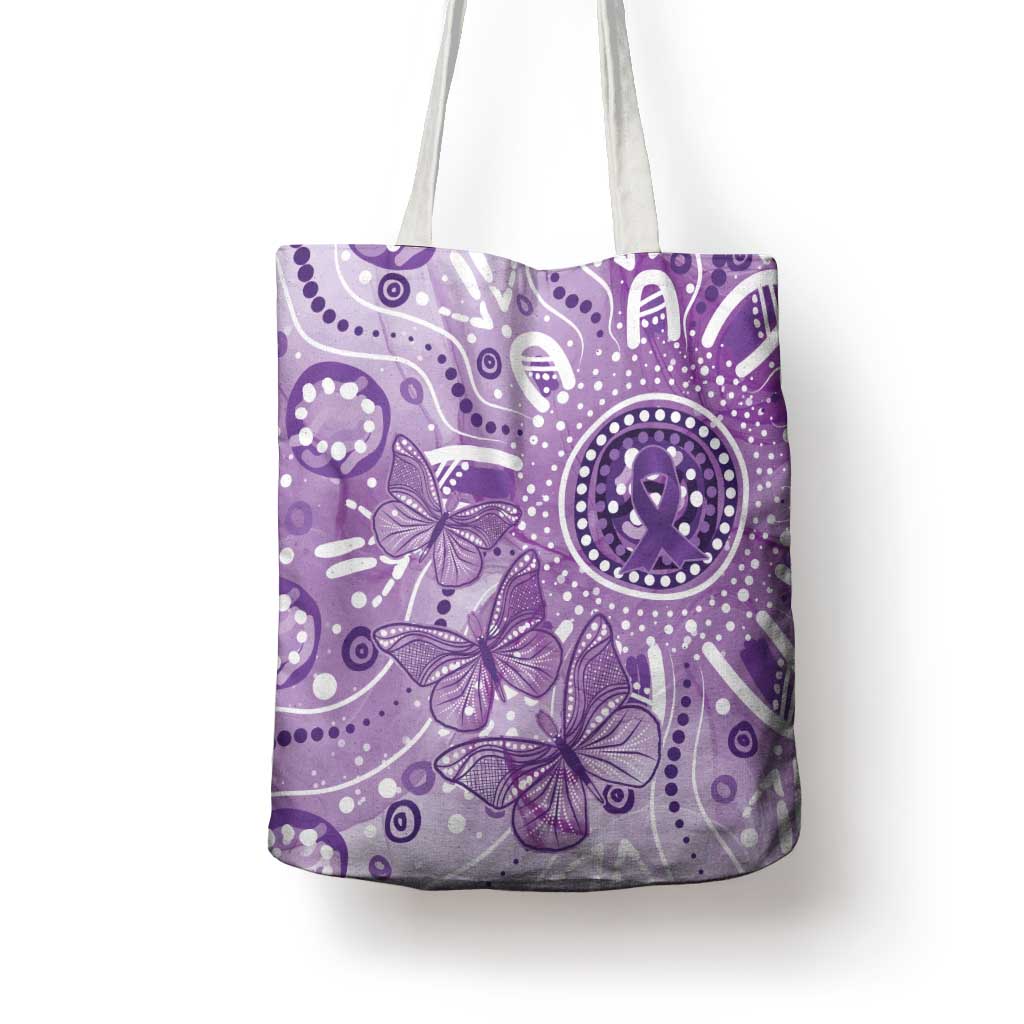 Australia Epilepsy Awareness Indigenous Tote Bag Butterfly Aboriginal Art - Aussie Hoodie